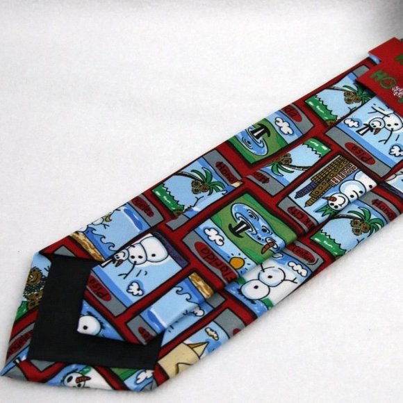NWT Snowmen Around the World Fun Holiday Tie - Picture 3 of 3